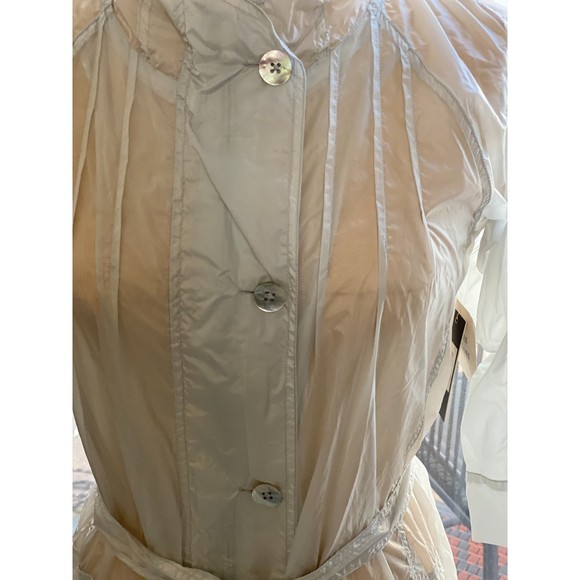 NWT Montiel Clear Effortless Hoodie Zip Front Trench Size S Flawed - Picture 9 of 14